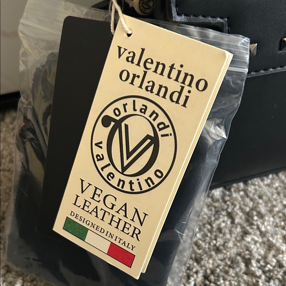 Valentino Orlandi Black Satchel with Silver Accents - Picture 2 of 15